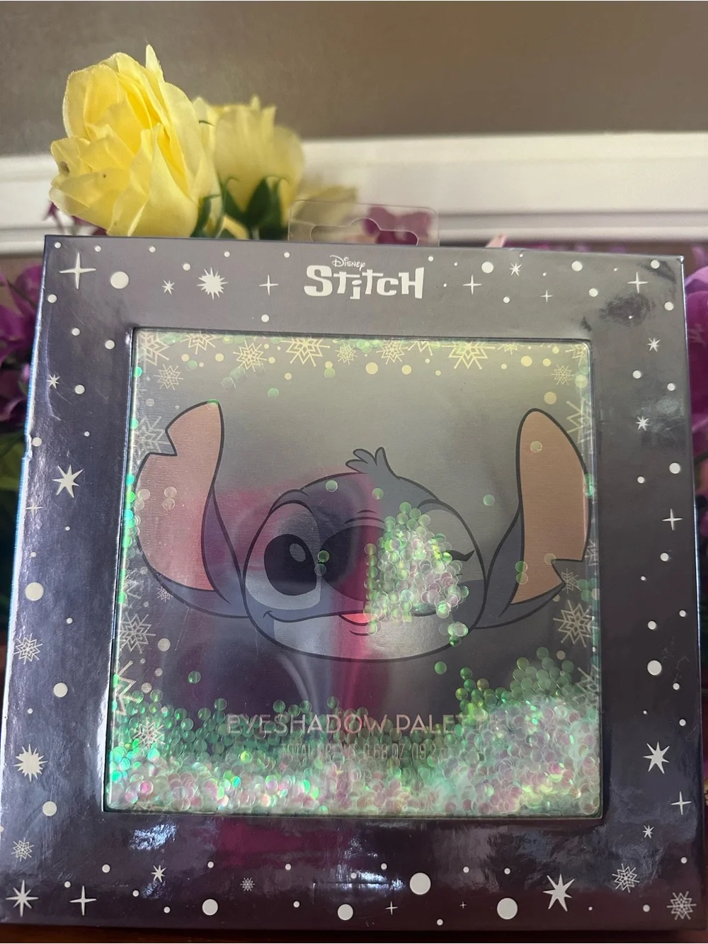 Disney Stitch & Grinch Glitter Eyeshadow Palette Set New
